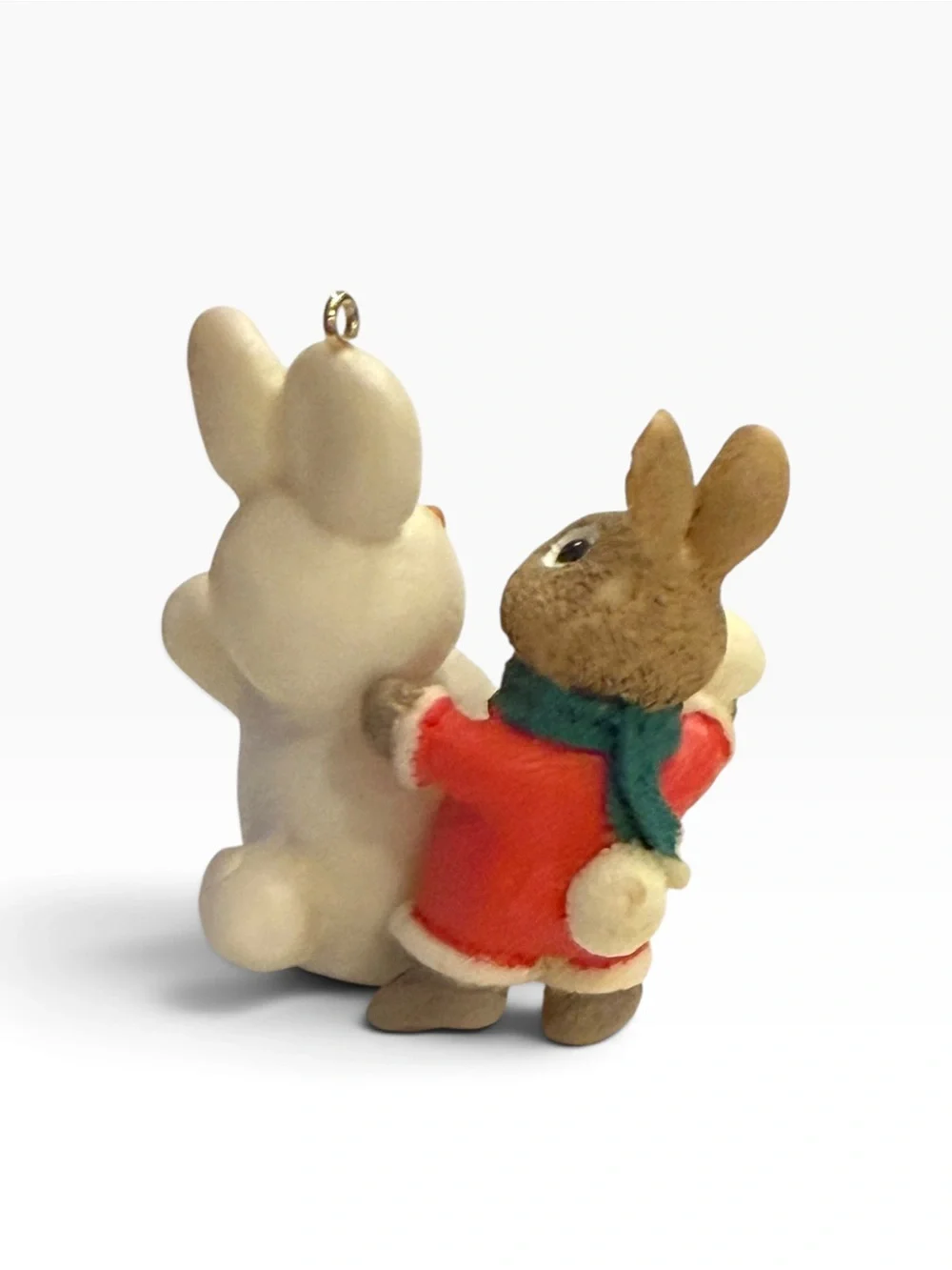 Hallmark 1991 Keepsake Ornament Tender Touches Collection Snow Twins Bunny